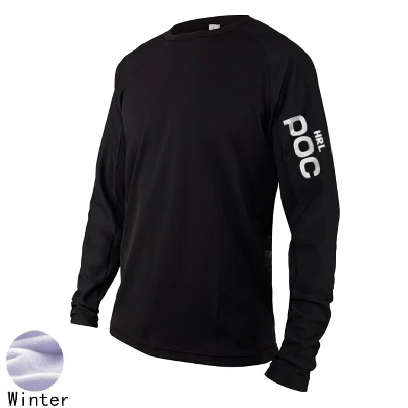 

HRL POC Moto MX Mountain Bike Winter Motocross Jersey BMX DH MTB T Shirt Clothes Long Sleeve MTB Breathable Quick Drying Jesey