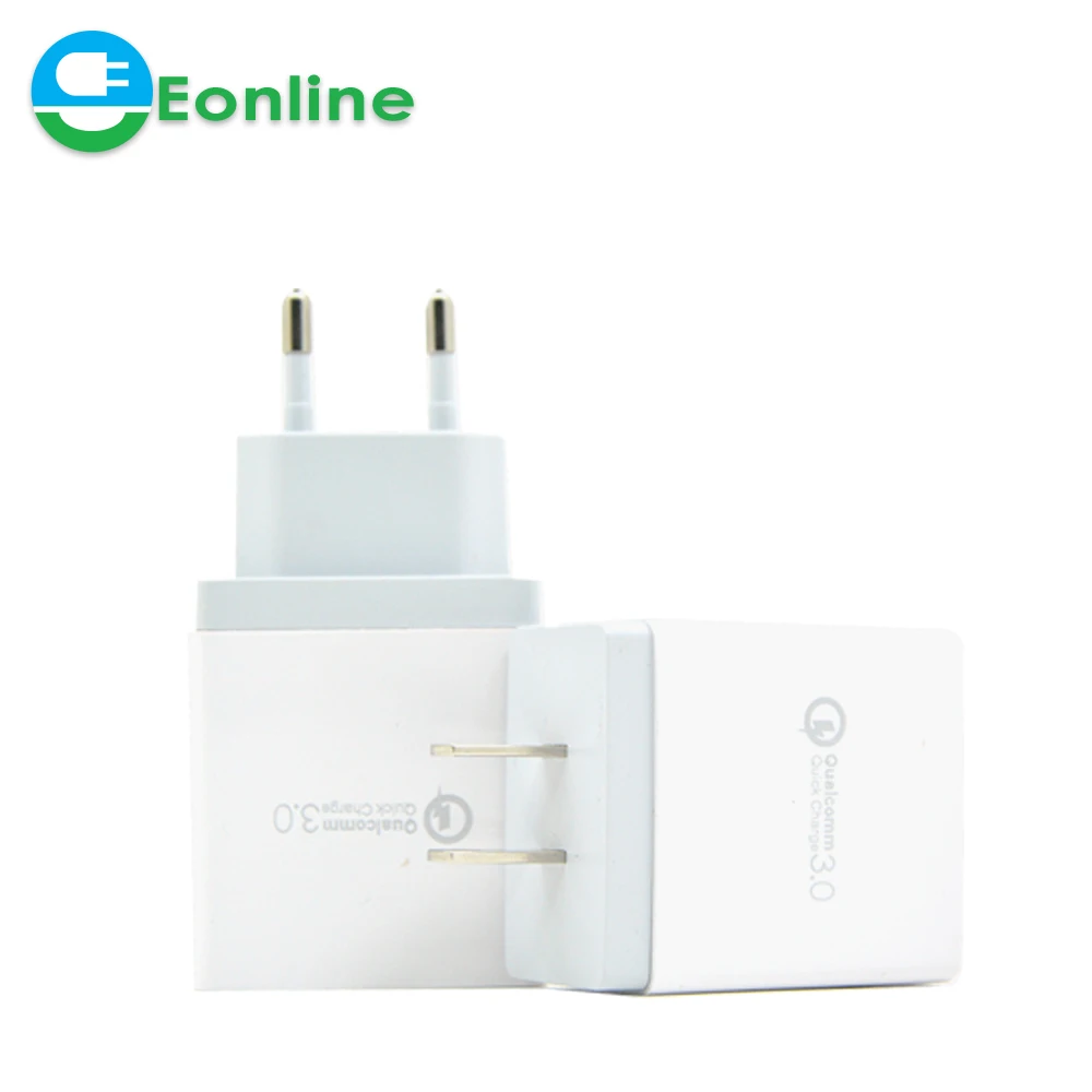 

Universal 1 USB Quick charge 3.0 5V 2.4A for Iphone 7 8 EU US UK Mobile Phone Fast charger charging for Samsug s8 s9 Huawei