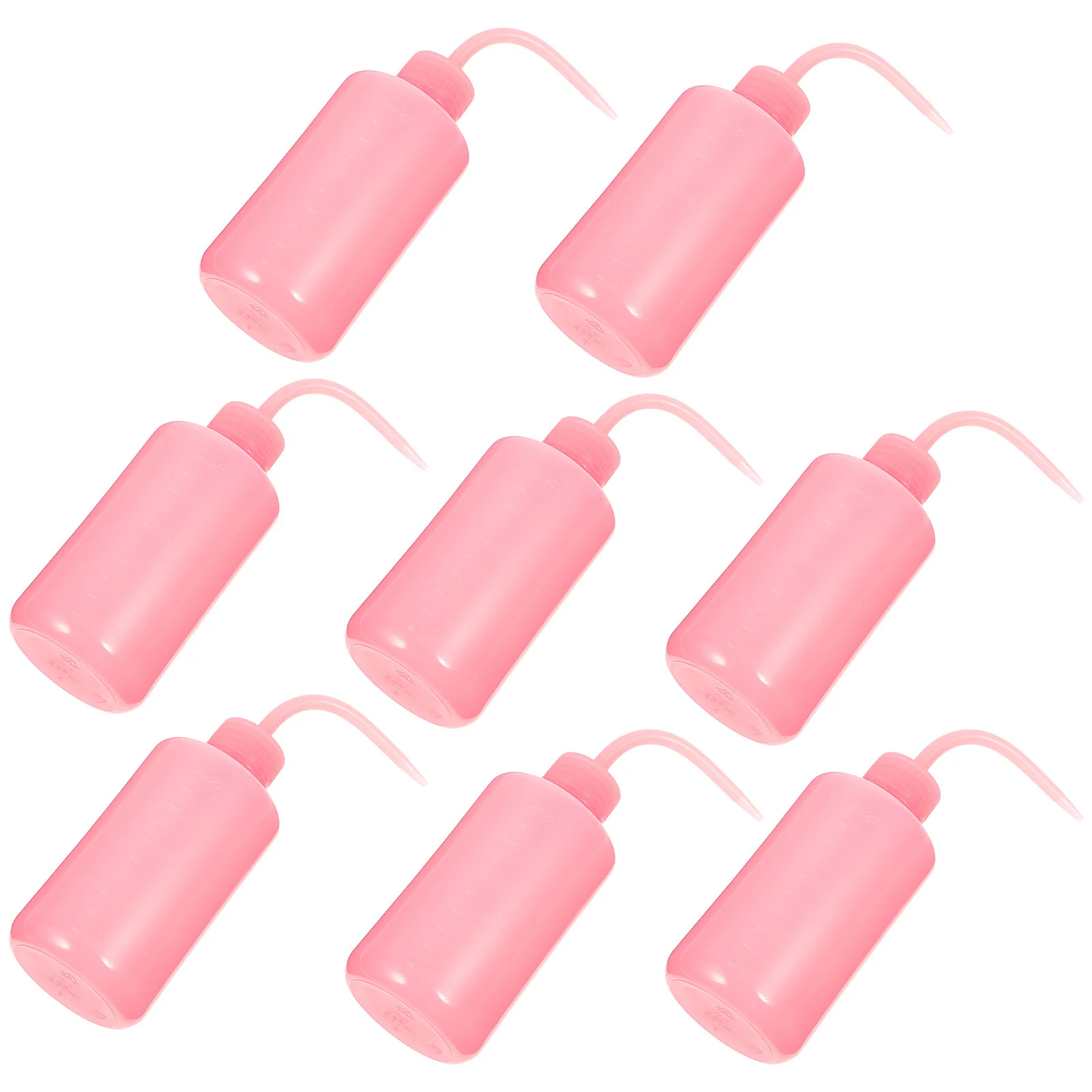 

8 Pcs Rinse Bottle Clean Shampoo Eyelash Cleaning Tool with Bend Mouth Empty Grafting Abs Miss Eyelashes Wash Simple Squeeze