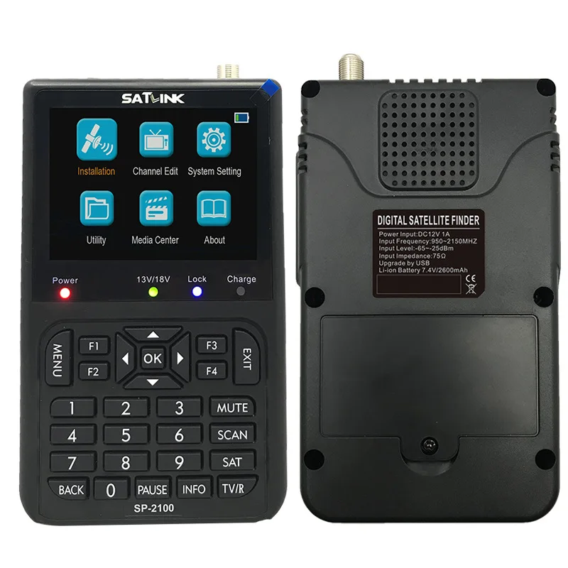 

SP-2100 HD DVB-S2 Digital Satellite Signal Finder Meter with 3.5 Inches LCD Color sp-2100