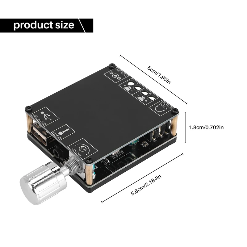 20X XY-C50L MINI Bluetooth 5 0 аудио цифровой усилитель мощности стереоплата 50Wx2 3 мм USB