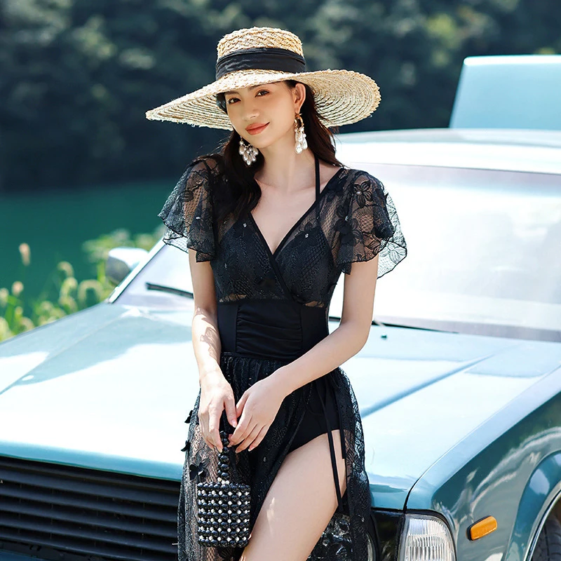 

2022 Plus Size Bathing Suit Bikini Set One Piece Swimsuit Push Up Swimwear For Women Two Female New Sexy Swim Wear With CUp