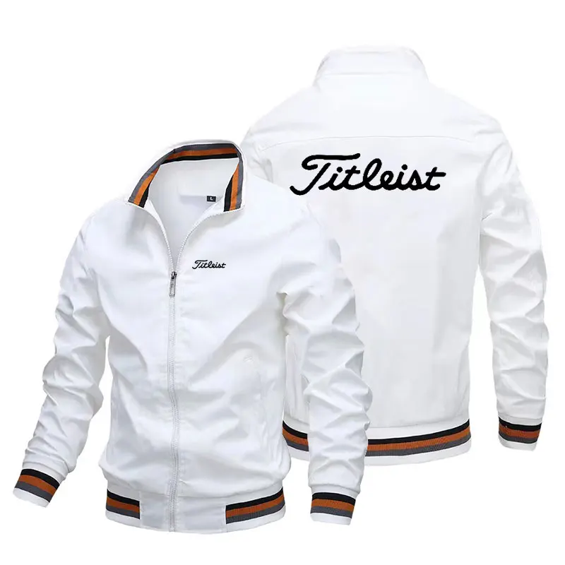 

Spring and Autumn plus-size men's zipper Jacket JT letter print jacket Street wear business casual general Euro size Jack