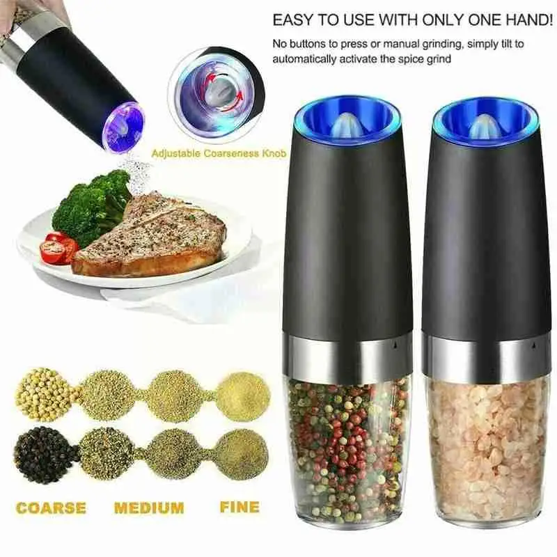 

Electric induction grinder Household electric pepper Pepper salt and mill mill Pepper mill N2H8