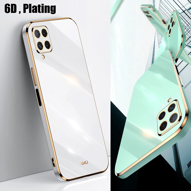 

Luxury Square Plating Silicone Phone Case for Huawei P50 P40 P30 Nova 9 8i 5T 7 Pro Magi4 Y9S Y6P Y8P Y7A Coque Soft Back Cover