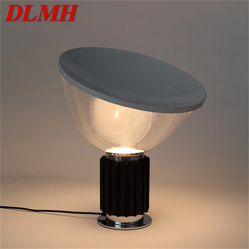 

DLMH Modern Luxury Table Lamp Creative Design Glass Desk Light LED Simple for Home Living Room Bedroom Decor Bedside