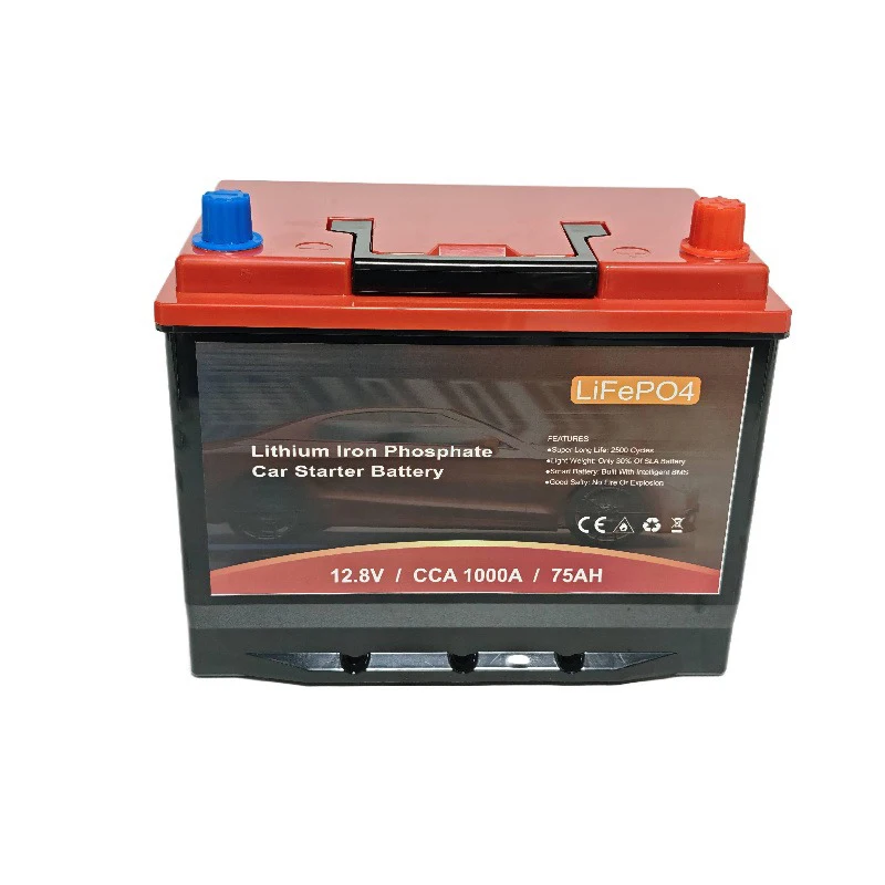 

Аккумулятор для запуска автомобиля LiFePO4 80D26/S95 12.8V, 12V 45Ah 75Ah 100Ah, литиевый стартерный аккумулятор 800CCA 1000CCA 1200CCA