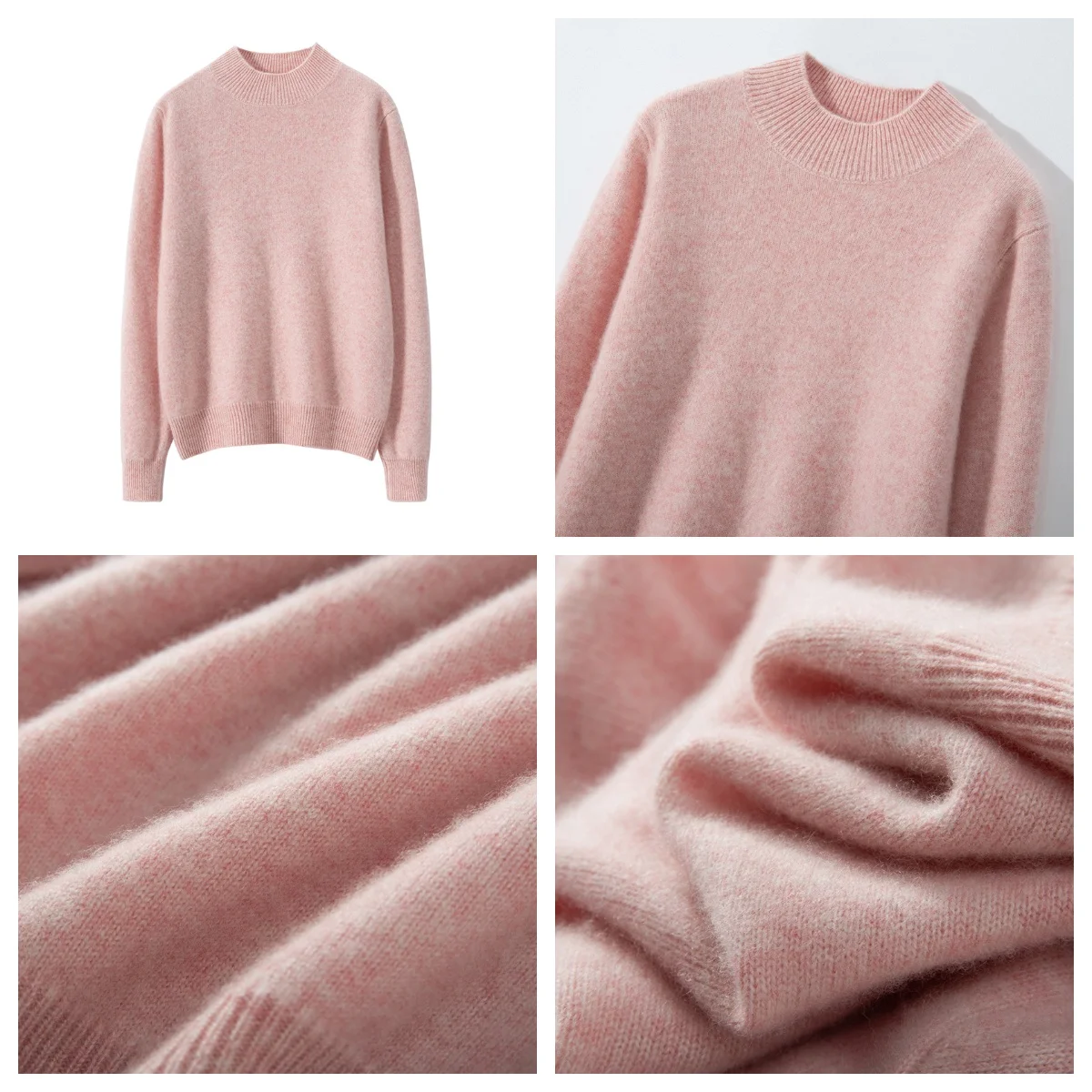 Женский кашемировый свитер WinvyNee с круглым вырезом шерстяные повседневные