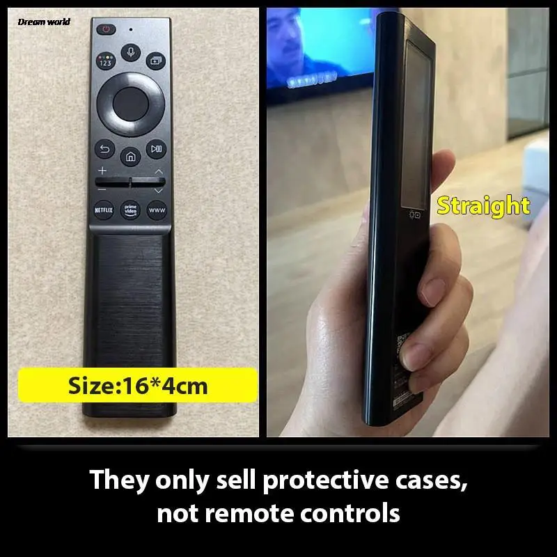 

1Pc Samsung Smart TV Solar Remote Control Protective Cover Anti-fall Thicken Silicone Non-slip BN59-01357 Durable Protect Cases