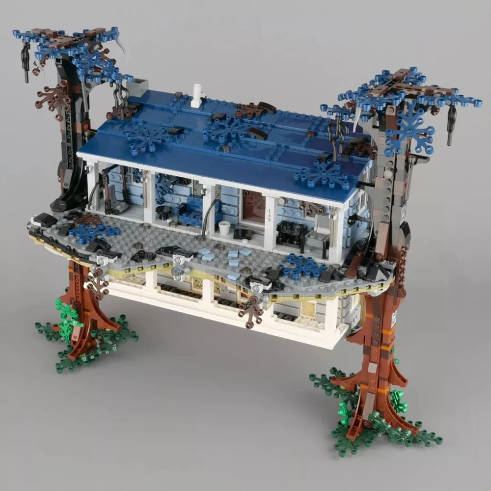 

Ideas Street View Model Moc Modular Building Blocks Bricks An Upside-down House Action Dolls Christmas Gifts Kid Toys 75810