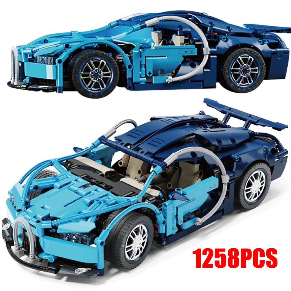 

1258pcs City technical MOC Racing sports Car Building Blocks Idea Mechanical supercar Vehicle Model Brick Toys Children Boys
