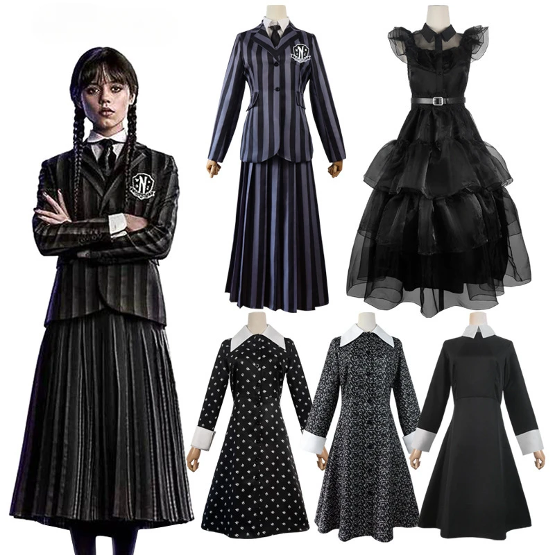 

Hot Movie Cosplay Schoolgirl College School Uniform Wig Halloween Dresses for Women Novelty Costumes Accessories