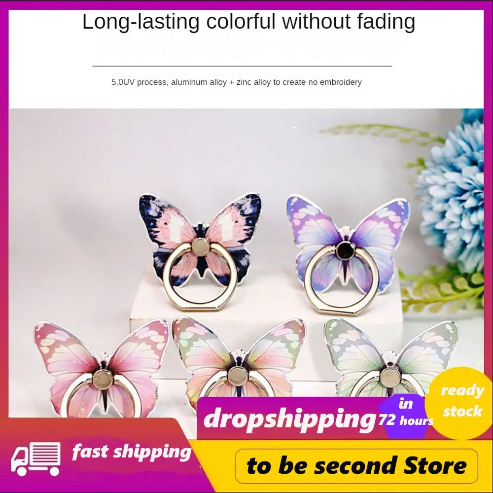 

New Cartoon Mobile Phone Ring Buckle Mini Phone Ring Holder Creative Phone Holder Socket Mobile Phone Accessories Alloy Cute