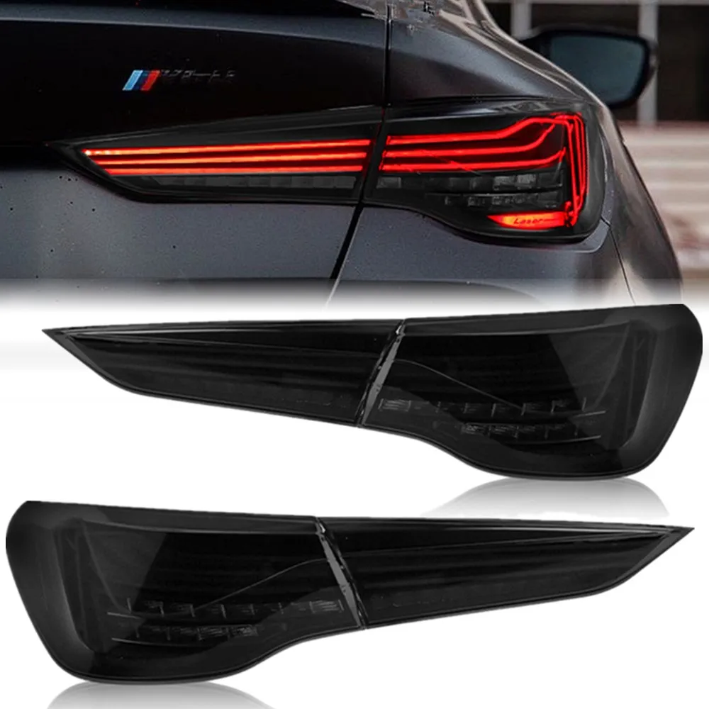 Фото Светодиодные задние фонари для BMW 4 серии 2020 2021 2022 G22 G23 G26 G82 M4 CSL Задний фонарь указателя поворота Автомобильные аксессуары №1