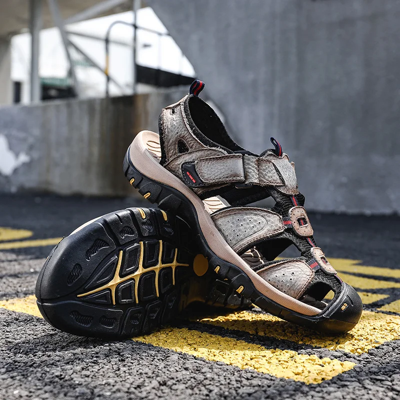 Summer Men Sandals Non-slip Male Beach Sandals Breathable Rubber Men's Outdoor Sandals Soft Sole Casual Shoes Free Shipping 2023