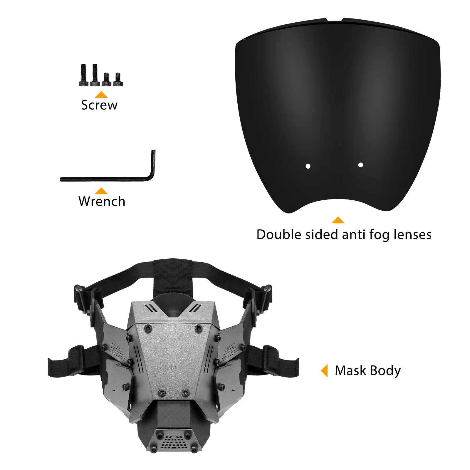 Маска для пейнтбола в стиле киберпанк Тактическая маска страйкбола с