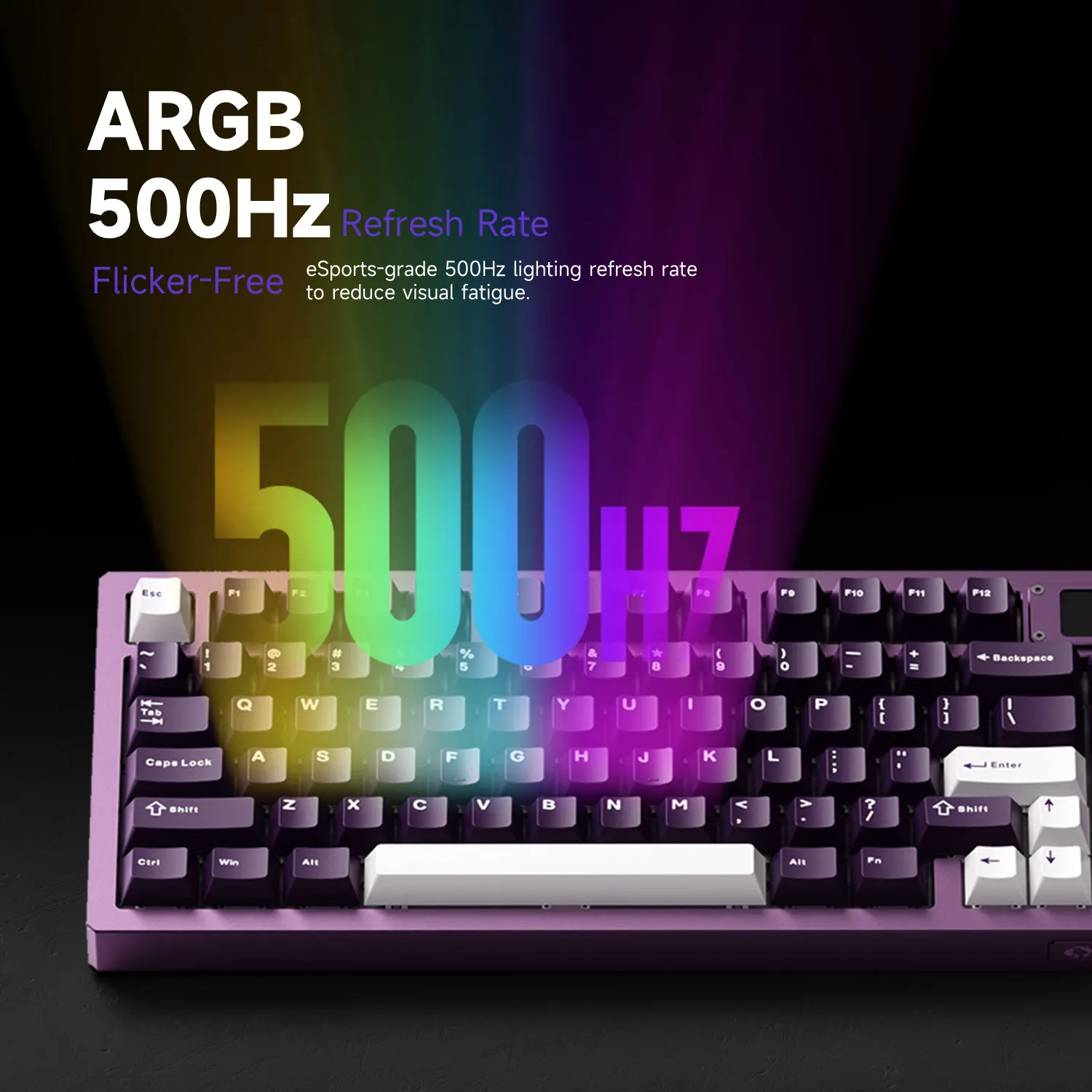 Фото Магнитная клавиатура Akko MOD007 V5 HE с экраном 75% быстрый триггер 0,005 мм 8K RGB игровая механическая клавиатура из алюминия с ЧПУ №5