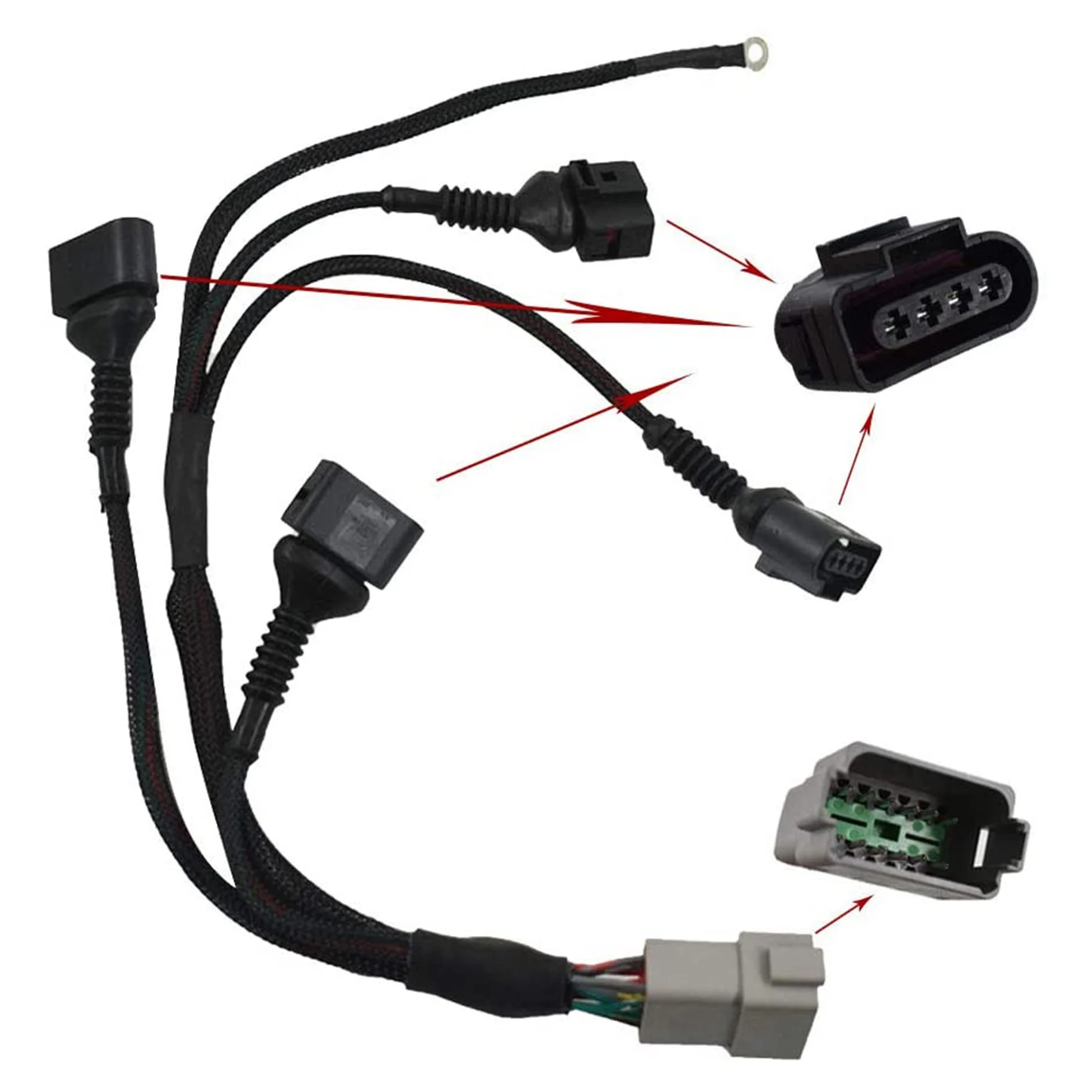 

New Ignition Coil Wiring Harness 06B998018T Fit for -Audi 1.8T 97-06