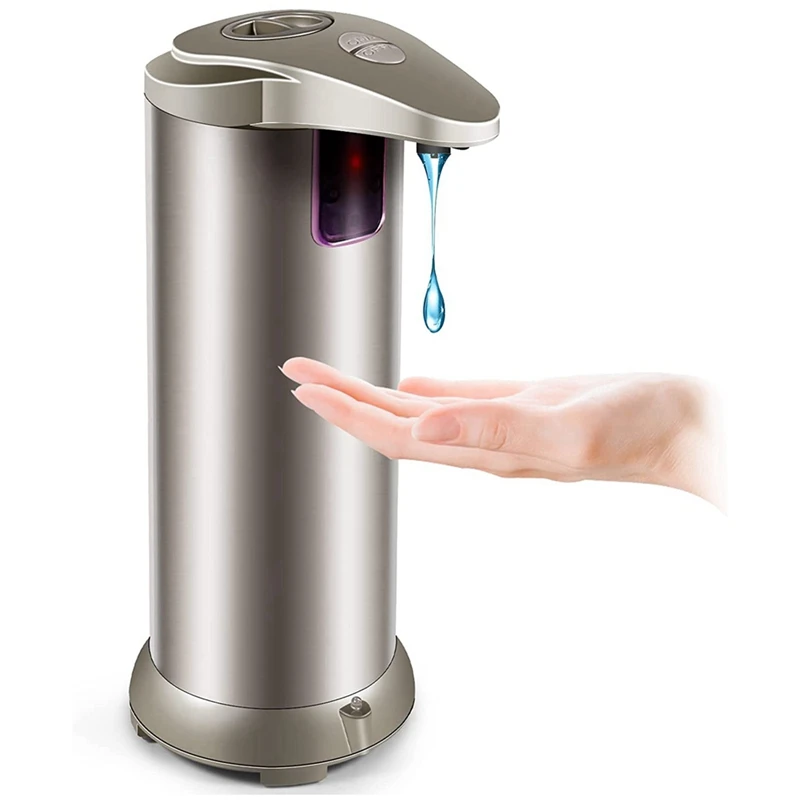 

Soap Dispenser, Adjustable Switches Touchless Automatic Soap Dispenser, Equipped Infrared Motion Sensor Waterproof Base