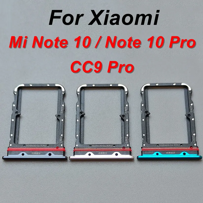 Лотки для SIM-карт Xiaomi Mi Note 10 Pro держатель слота SIM-карты Сменный адаптер гнезда CC9