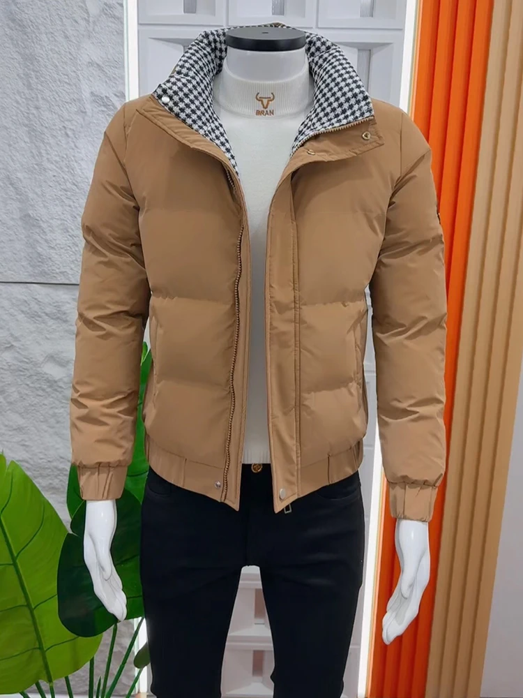 Новая мужская куртка на хлопковой подкладке однотонная простая верхняя одежда