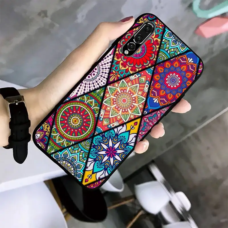 Чехол для телефона с модным принтом мандалы Huawei G7 G8 P7 P8 P9 P10 P20 P30 Lite Mini Pro P Smart Plus -