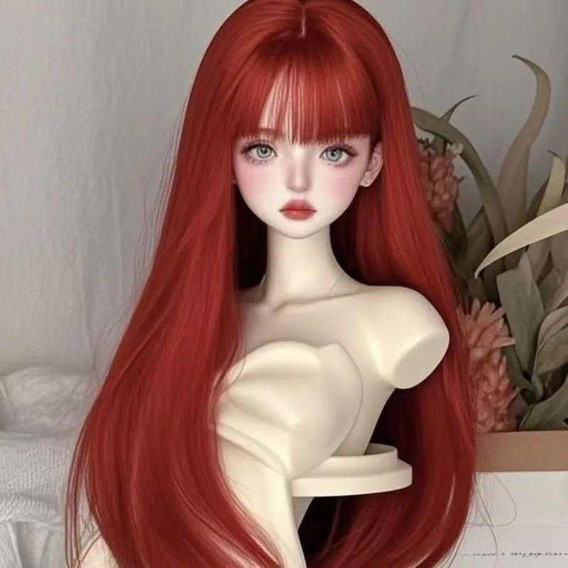 Фото Новый кукольный парик для куклы 1/3 1/4 1/6 BJD SD, модные длинные волосы, мягкий шелк, высокотемпературные игрушки для девочек, аксессуары для кукол №1