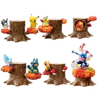 original japanese pokemon box egg toys pokemon pokemon forest stump 5 pikachu japanese anime figure