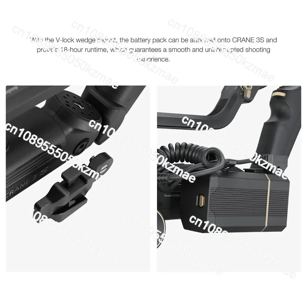 Фото Для ZHIYUN Official Power Plus для Zhiyun Crane 3S карданный 3-осевой ручной стабилизатор аксессуар для подвеса №5