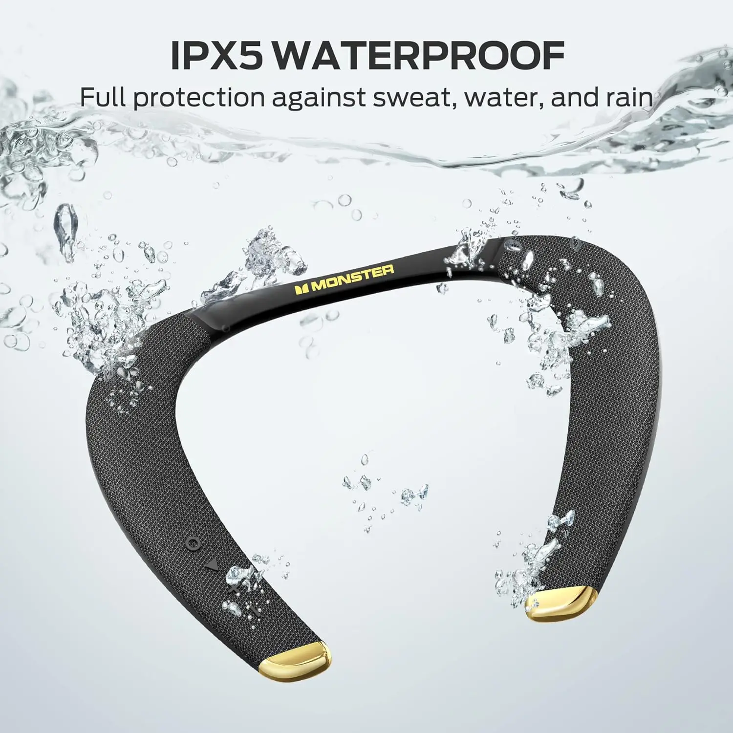 Портативная Bluetooth-колонка Monster Boomerang Petite с креплением на шею, Hi-Res, Qualcomm APT-X, IPX5, беспроводная, с микрофоном (art.: 3920d8d2704a9) - 3920d8d2704a9
