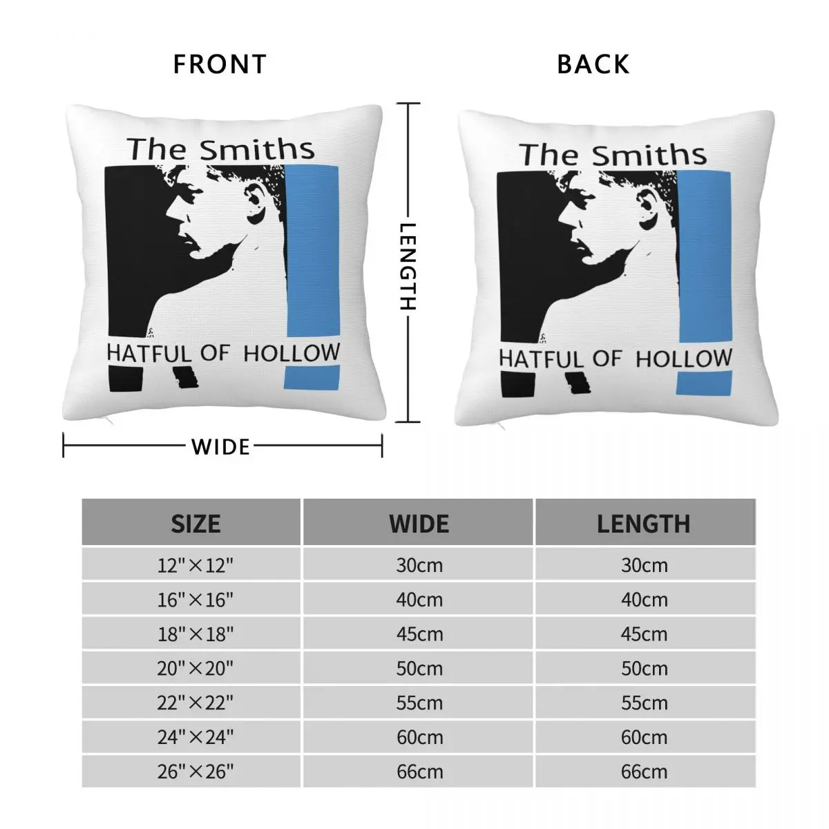 Наволочки в стиле панк-рок The Smiths смешное украшение для дома наволочка 40*40