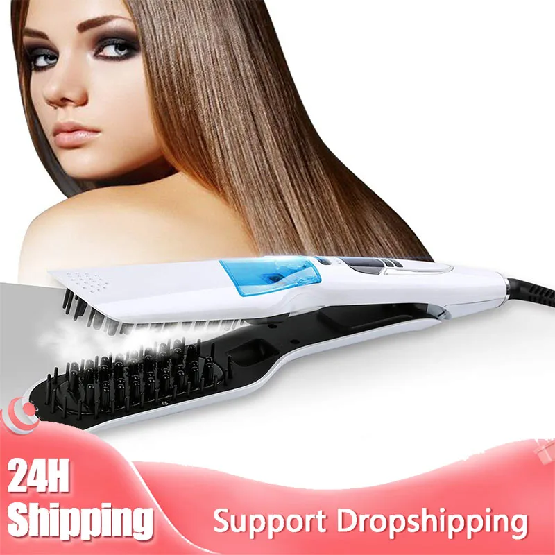 

Steam Hair Straightener Hair Straightener Curler Ceramic Tourmaline Steam Iron LCD Display Hair Straightener Care Hair