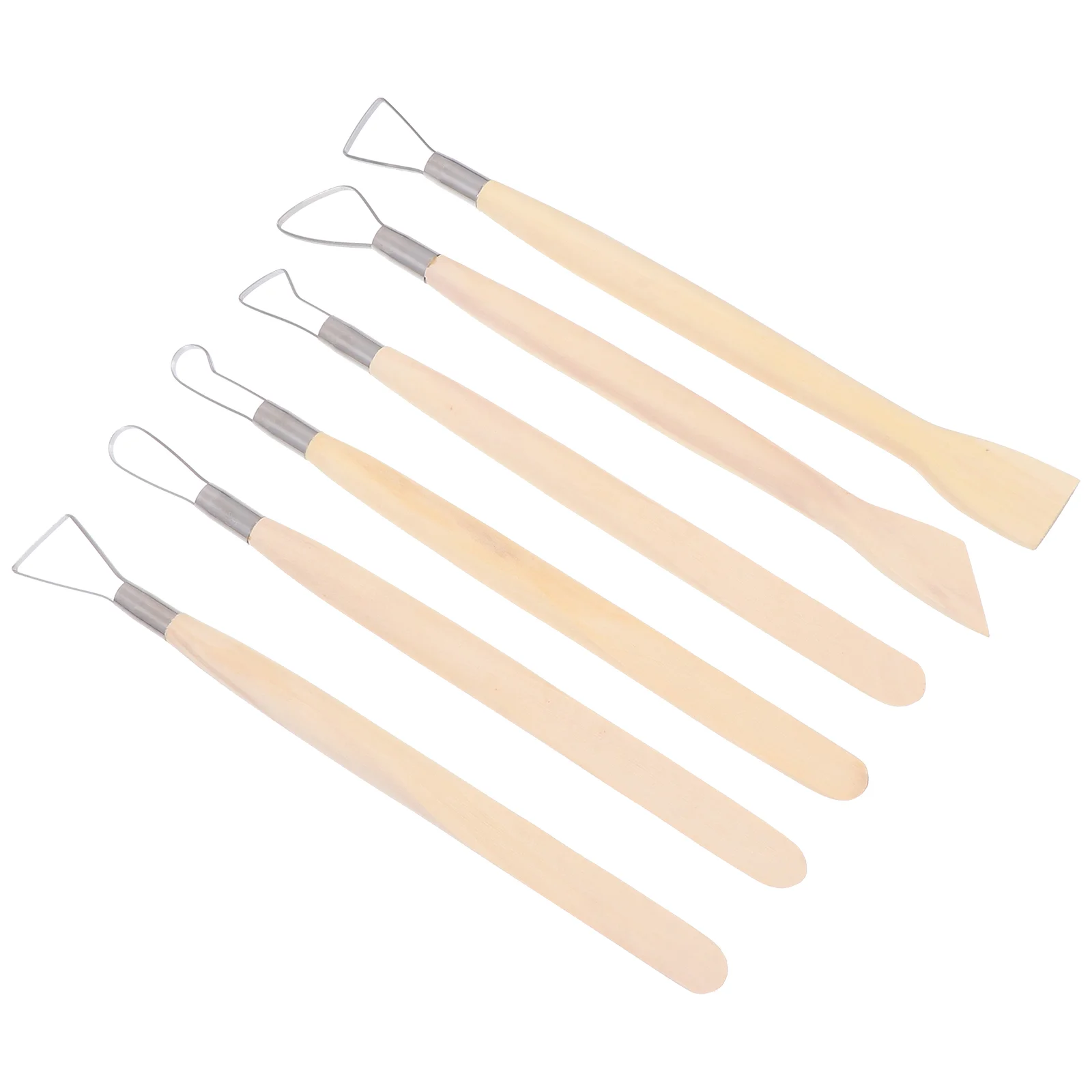 

6Pcs Clay Sculpting Tools DIY Clay Carving Scrapers Pottery Modeling Scraper