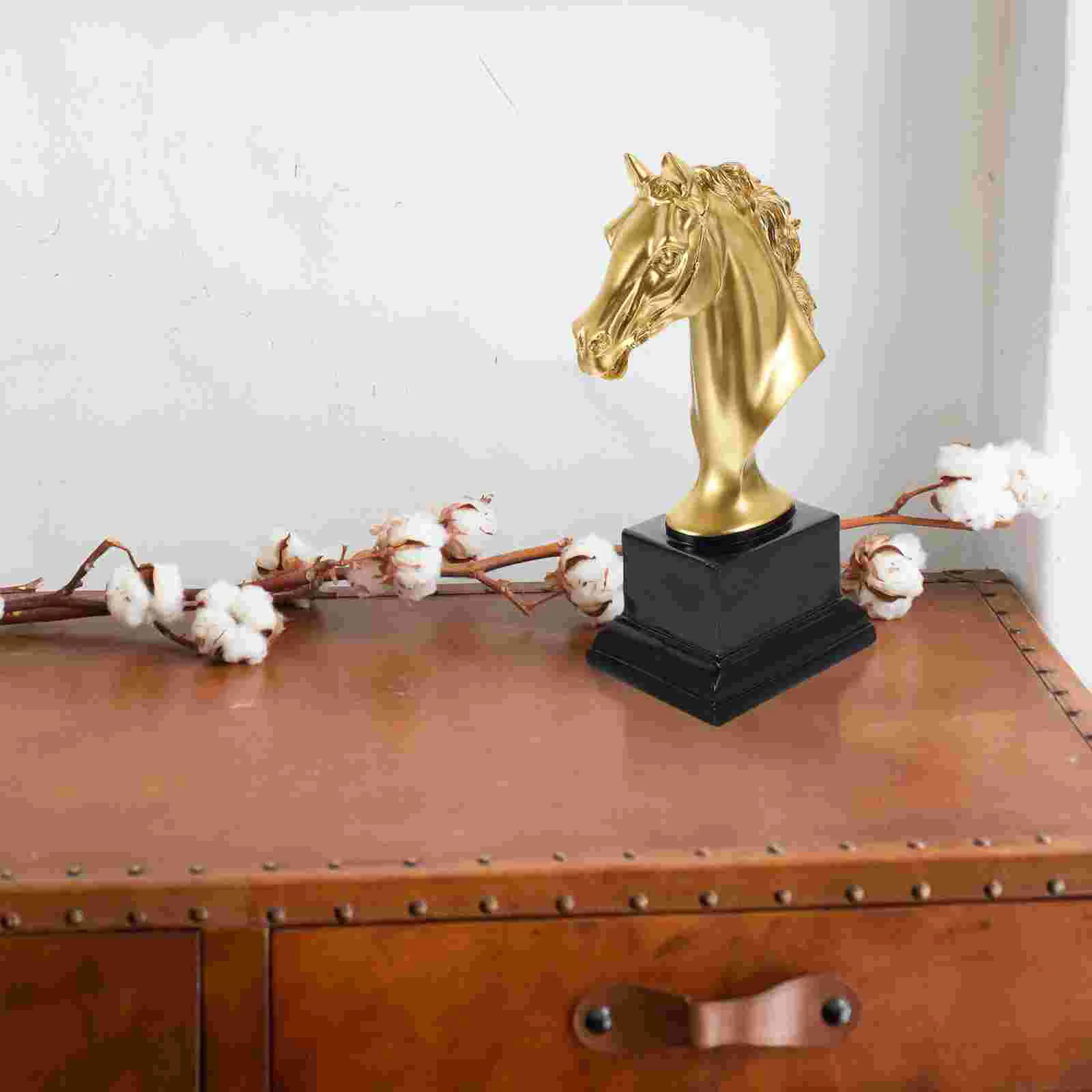 

Полимерная голова лошади, домашняя статуя, искусственная кожа, украшение стола, офисный стол, центральный стол, столовая