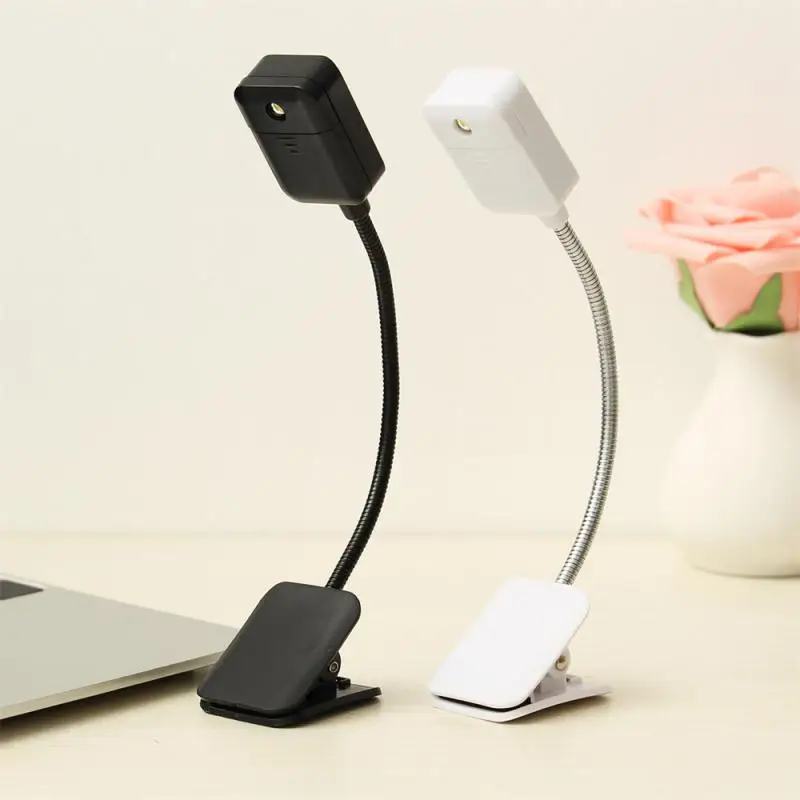 

Rechargeable Book Light Mini LED Reading Light Flexible Easy Clip Lamp Reading Nightlight Clip-on Beside Bed Table Desk Lamp