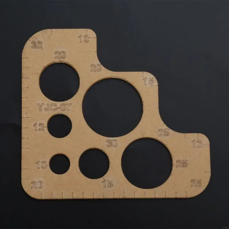 583B Профессиональный класс акриловой шаблон акрилового шаблона с округлыми