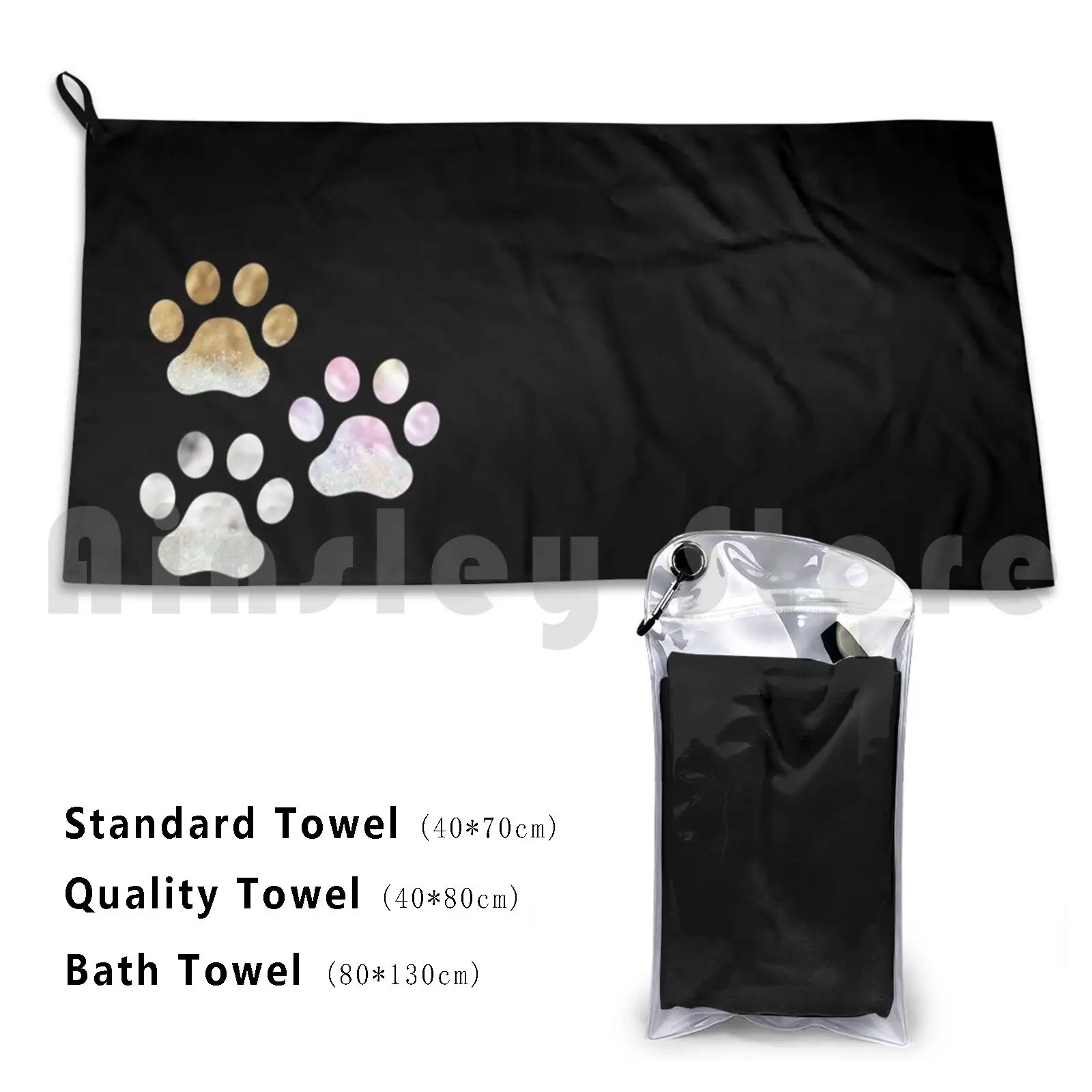 

Красивое красочное блестящее полотенце с принтом лап под заказ банное полотенце лапы ПАПА Собака Мама собака папа собака Лапа