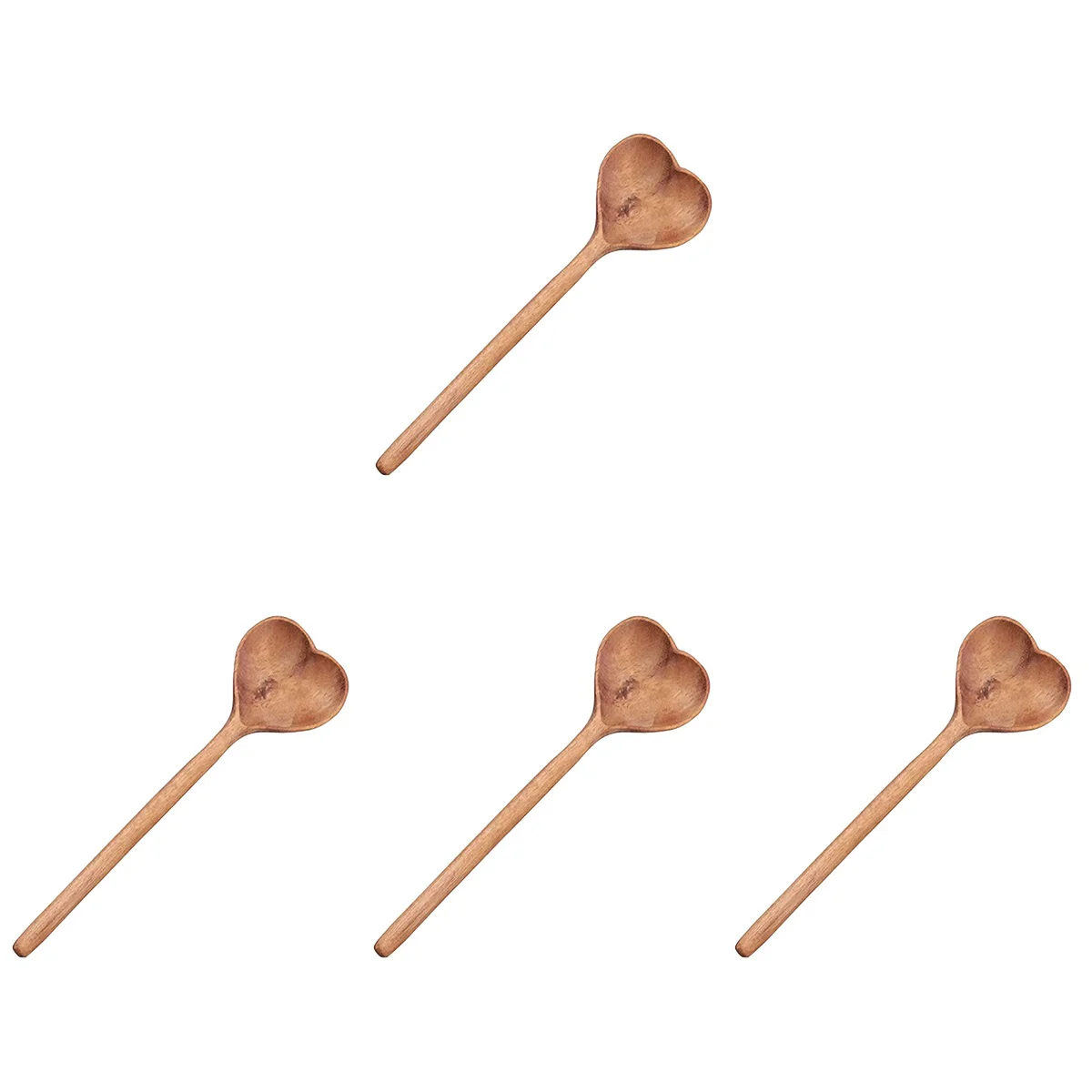 

4pcs Convenient Spoon Elegant Stirring Spoon Household Dessert Spoon Home