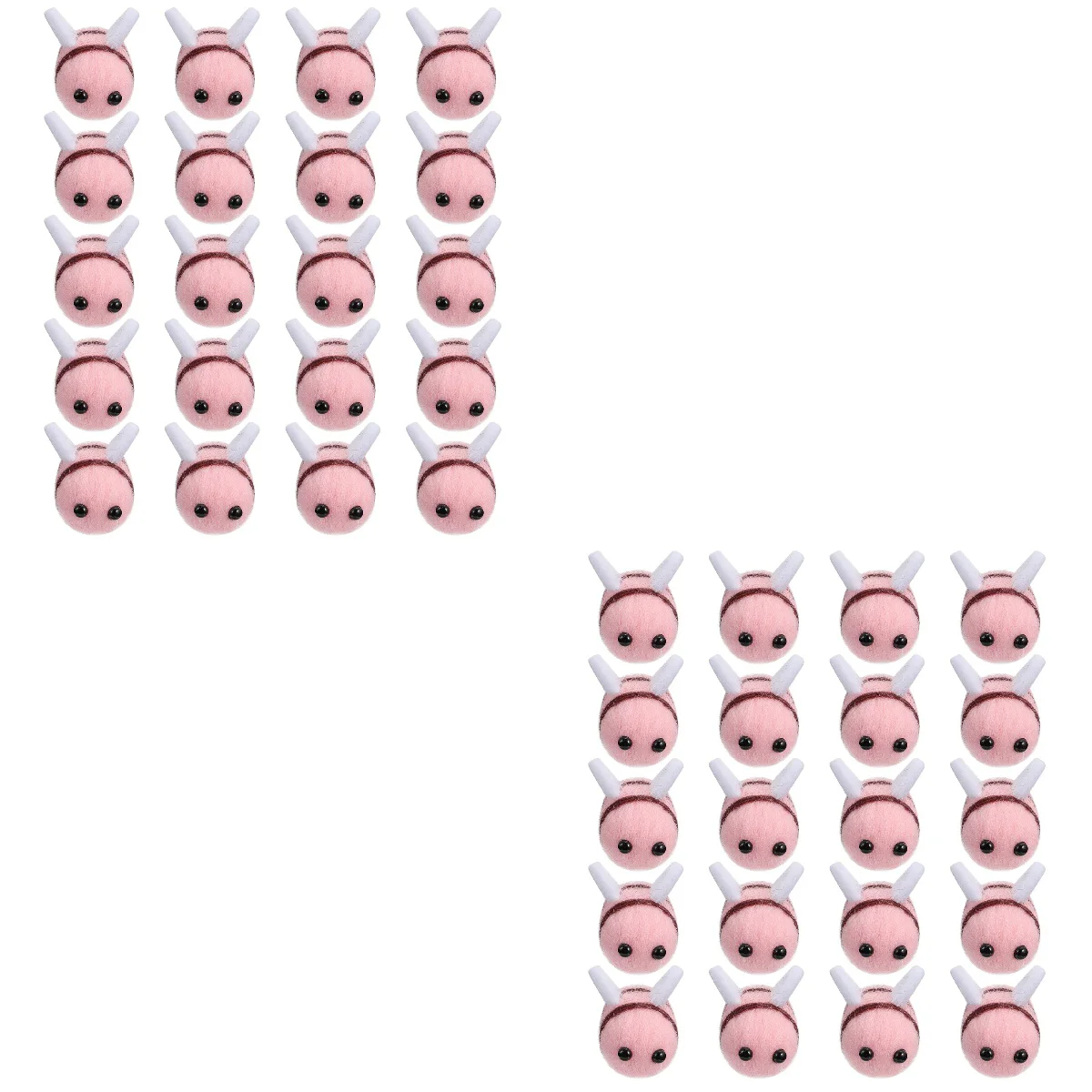 

40 PCS Wool Felt Bee Craft Bee Day Party Decoration Adorable Toy Craft Supplies