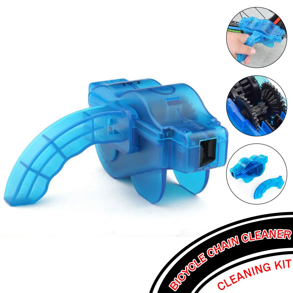 

Portable Bicycle Chain Cleaner Bike Clean Machine Scrubber Wash Tool Mountain Road Bike Cycling Cleaning Kit
