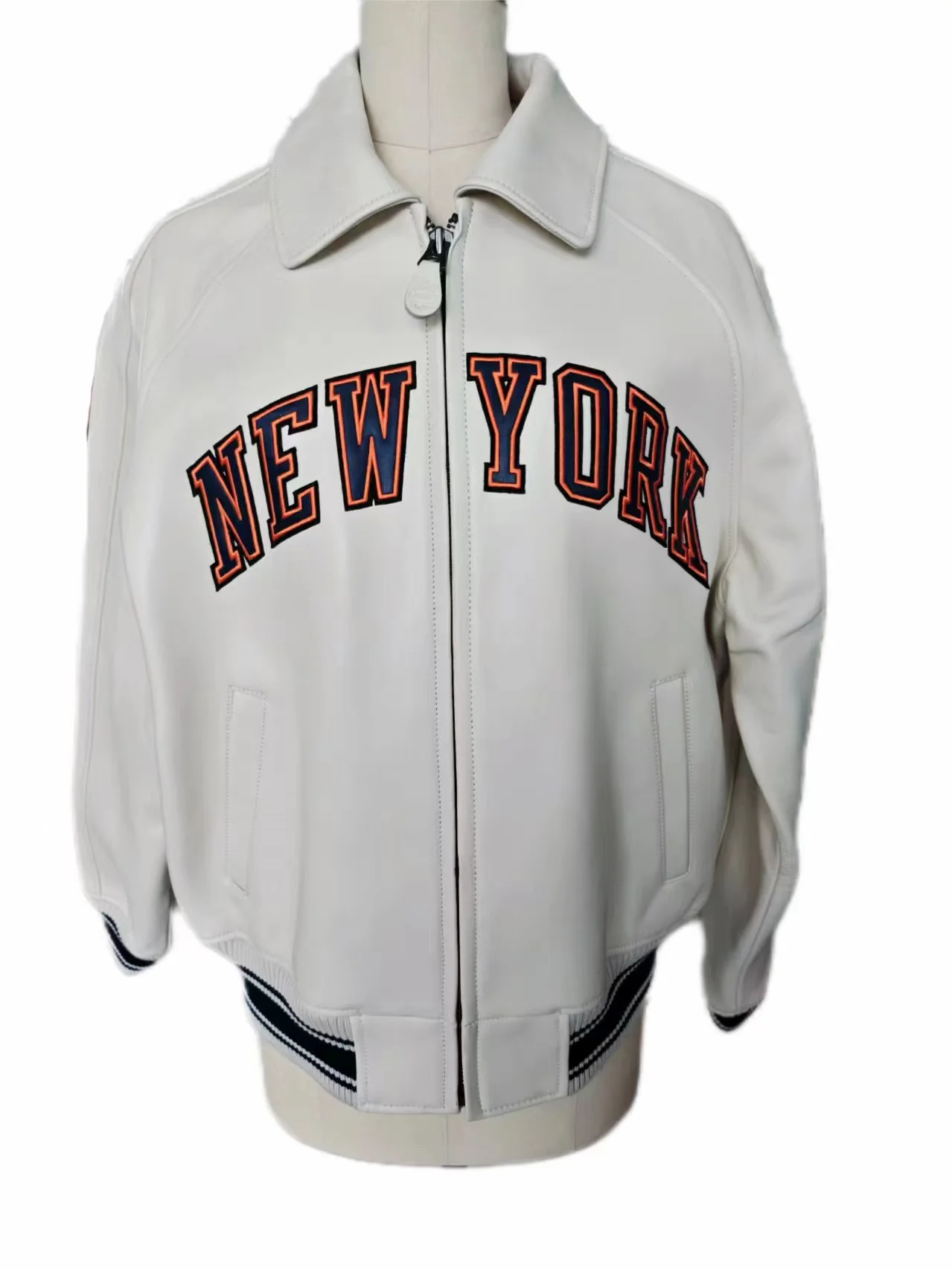 Мужская классическая кожаная куртка AVIREX летная из натуральной овечьей шкуры с