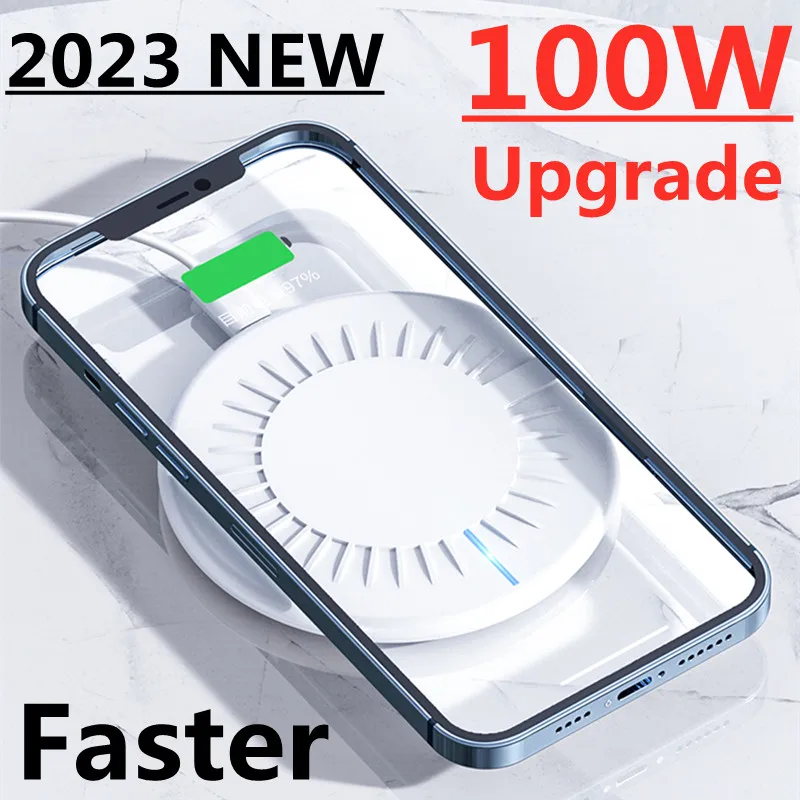 

Беспроводное зарядное устройство 100 Вт для iPhone 14 13 12 11 Pro XS Max Mini X