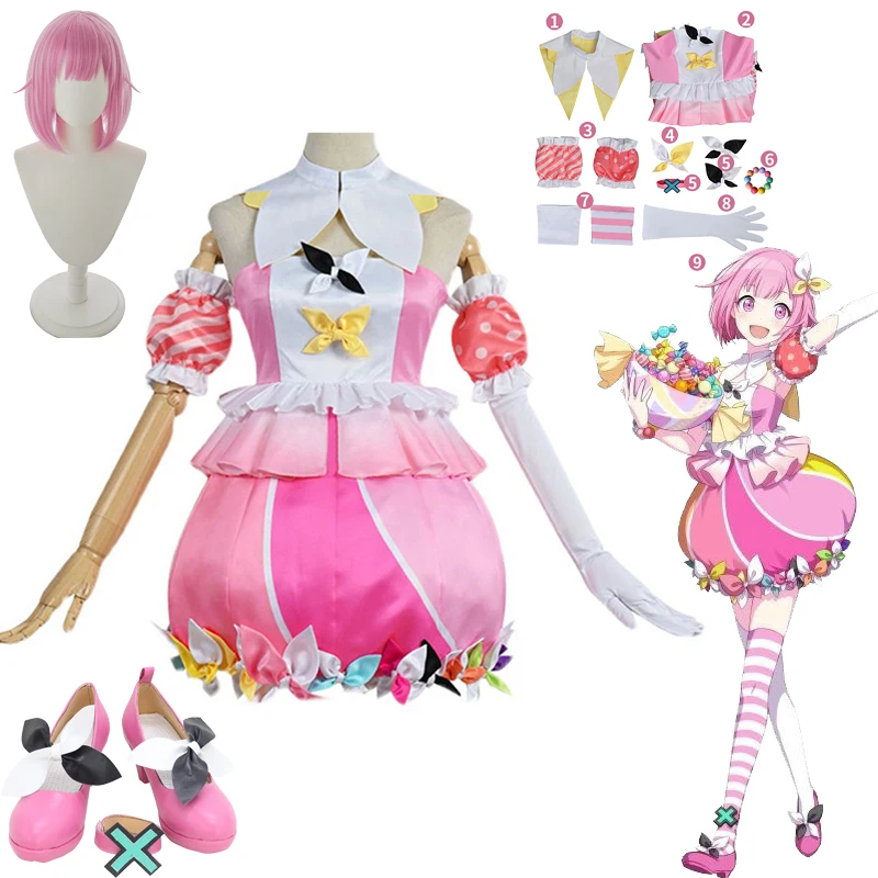 Anime Project Sekai Colorful Stage! Ootori Emu Otori For Halloween Christmas Carnival Costume Cosplay Costumes Wig