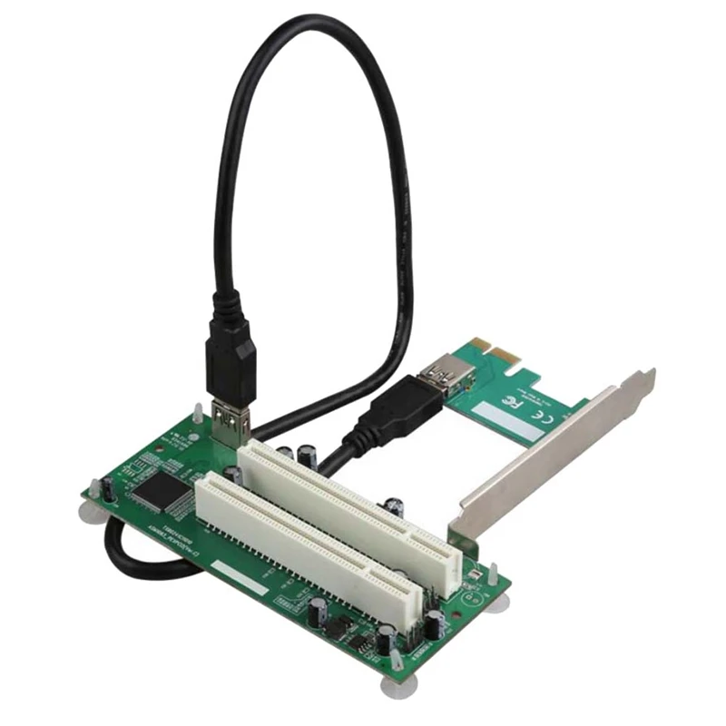 

USB-кабель PCI-Express PCI-E для настольного компьютера, адаптер PCI-E для двух Pci слотов PCI, расширенная карта USB 3,0, переходник для карт