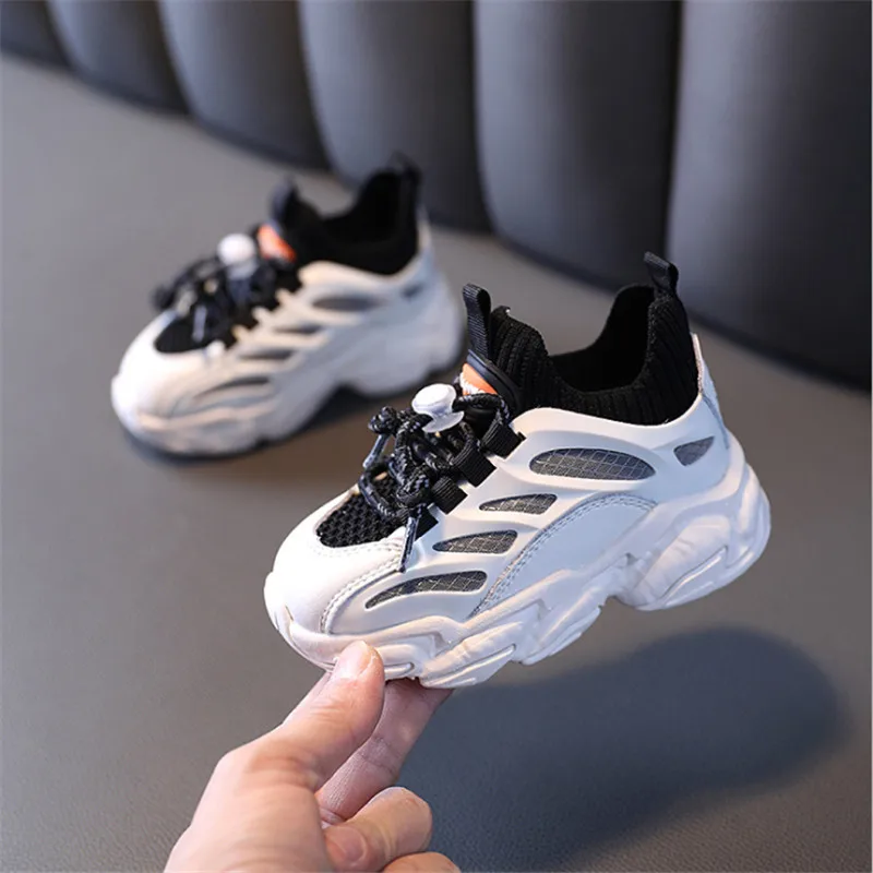 

Женские весенние и осенние кроссовки для мальчиков, дышащая легкая детская обувь с воздушным плетением, модная детская обувь, обувь для девочек