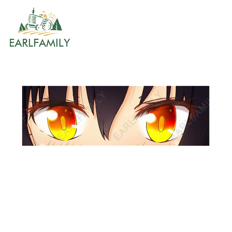 

EARLFAMILY 13cm x 4.2cm for Kotatsu Tamaki Fire Force Car Stickers Fashionable Waterproof Decals Vinyl Windshield Trunk Decor