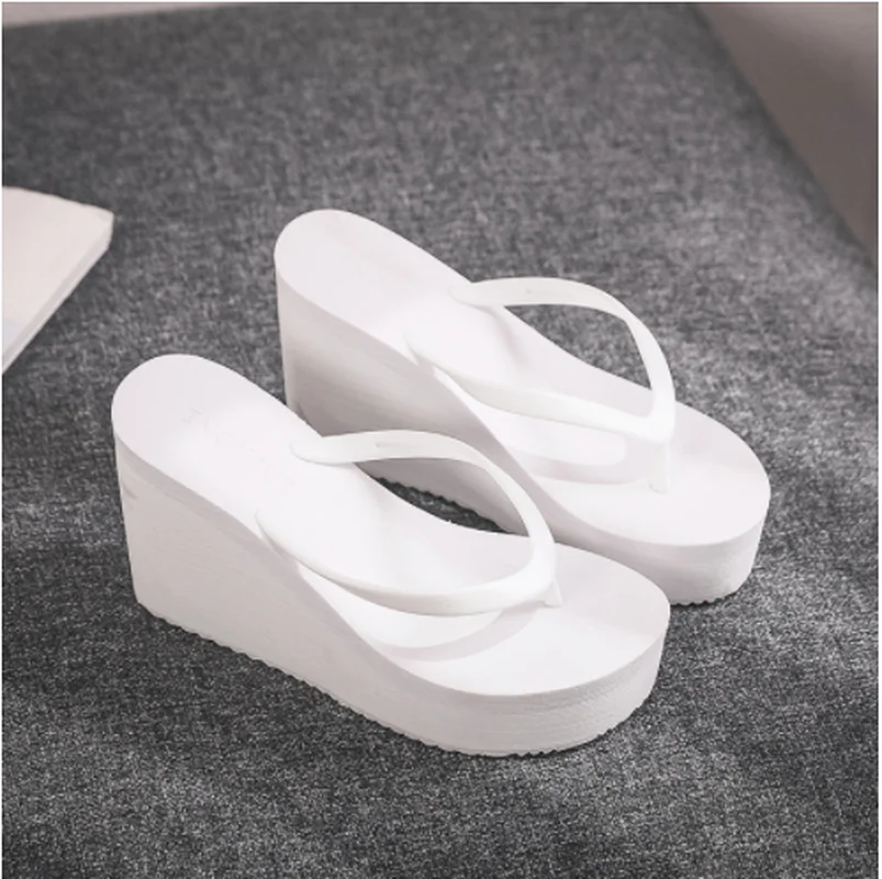 

Шлепанцы женские на танкетке, уличные спортивные пляжные тапочки, повседневная обувь с открытым носком, лето 2022