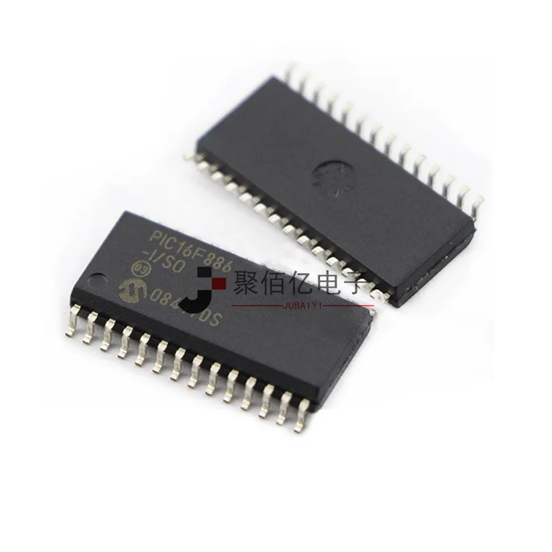 (1 шт.) 100% оригинальная Φ/SO PIC16F886 SOP-28 Новинка |