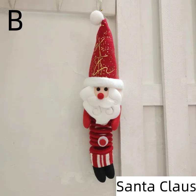 Новогодние подвесные куклы Санта Клаус, Снеговик, Лось новогодние занималки раскраски с наклейками снеговик