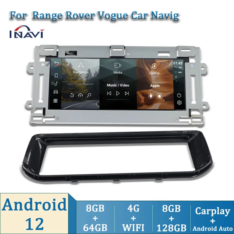 Фото 10,25 дюймовый Android 12 система Bosch для Land Rover Sport/Vogue L405 и Aurora GPS Navig автомобильный мультимедийный плеер №3